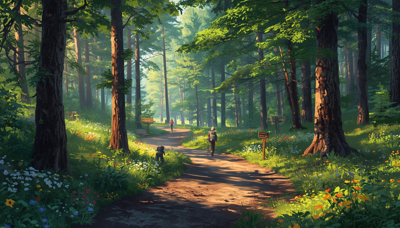 Purgebrflex forest hiking recovery path